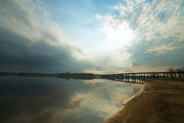 Fototapeta na wymiar Palmar reservoir