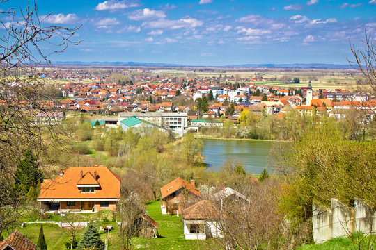 Town of Ludbreg springtime view