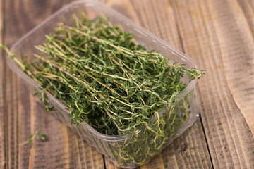 Fragrant rosemary herbal food