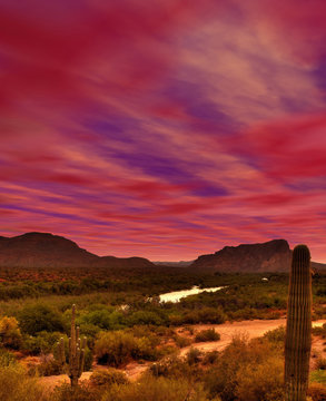 Sunrise Gila River Arizona