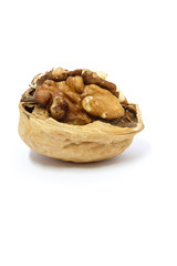 Macro of a walnut Half