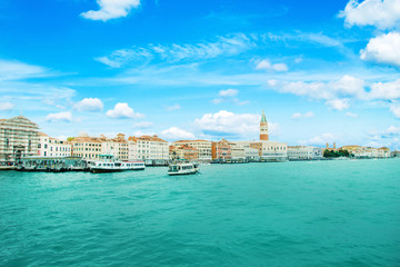 Venice landmark, aerial view of Piazza San Marco or st Mark squa