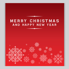Christmas Background red The cold weather season Vector Illustra