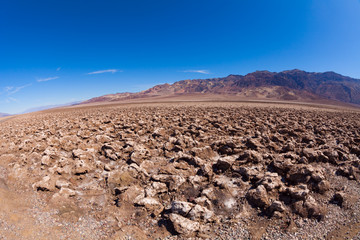 Dirty salt desert in the middle of Death Valley