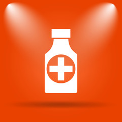 Pills bottle  icon