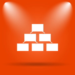 Organizational chart icon