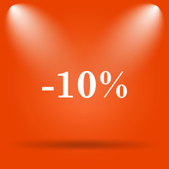 10 percent discount icon