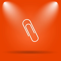 Obraz premium Paperclip icon