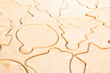 Christmas homemade gingerbread cookies