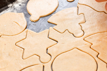 Christmas homemade gingerbread cookies