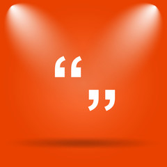 Fototapeta premium Quotation marks icon