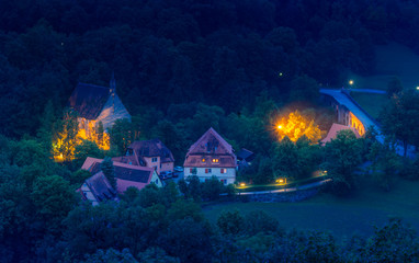 Rothenburg ob der Tauber, picturesque medieval city in Germany,