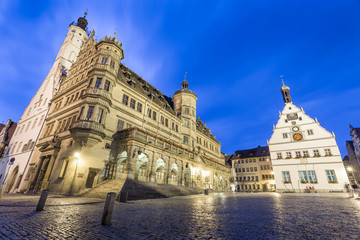 Fototapeta premium Rothenburg ob der Tauber, picturesque medieval city in Germany,