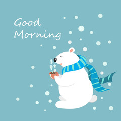 Happy Morning Bear Coffee Lover