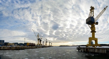 The Dock and cranes.