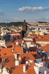 Fototapeta na wymiar 15 June 2014 : PRAGUE IN CZECH ,View from Prague astronomical