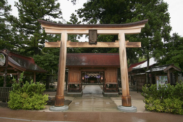 Japanese shrine "Yaegaki Jinja" in Shimane