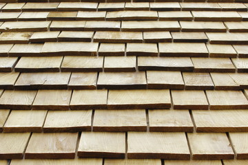 wooden shingle.