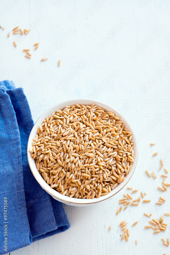 Poster raw oats seeds