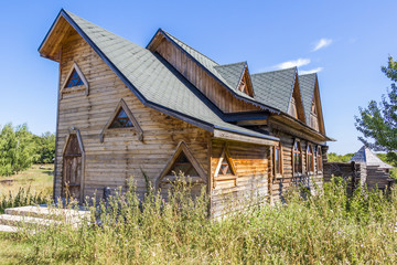 Fototapeta na wymiar Rural wooden house