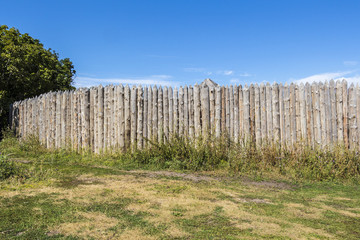 Wooden rural fence