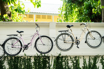 Bicycles on the wall