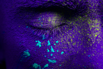Holi panted face