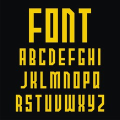 simple fonts design. Vector Illustration.
