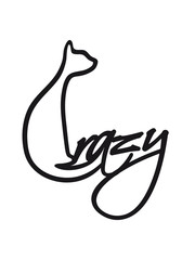 crazy crazy cat logo textdesign cool cat gray cuddle