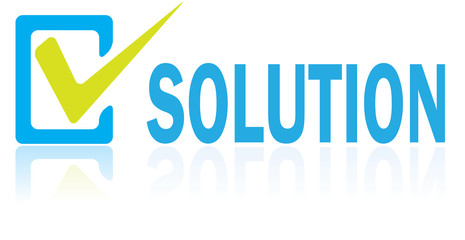 Business Concept, Vector of Solution Text