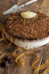 gateau au chocolat poire et chantilly 