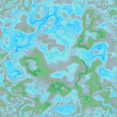 Fototapeta na wymiar Blue and green abstract oil fractal