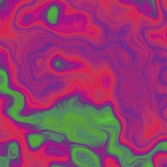 Red and green abstract oil fractal