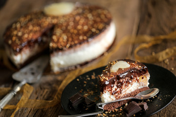 gâteau au chocolat poire chantilly