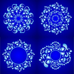 круглые узорные рамки