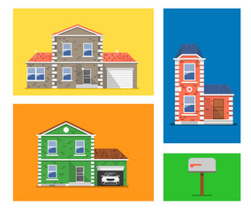House colorful illustration.