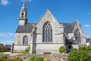 Fototapeta na wymiar Eglise notrez dame de Populo, Landudal, Finistère, Bretagne, France 