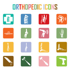 Orthopedic and spine symbol - vector illustration, Collection Hu