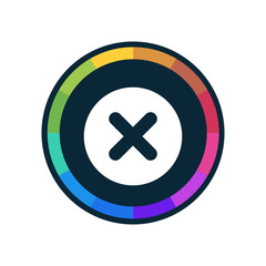 Obraz premium Colorful Web-Button