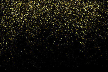 Vector gold glittering sparkle stardust background