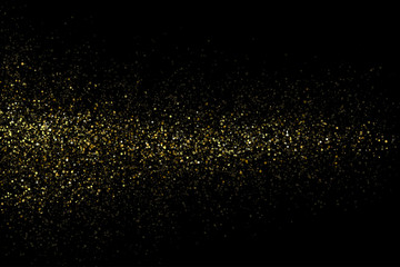 Vector gold glittering sparkle stardust background