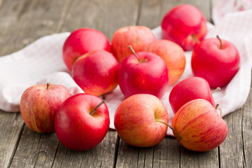 red autumn apples