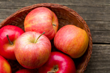 red autumn apples