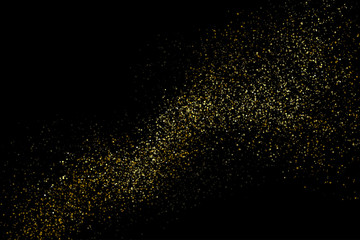 Vector gold glittering sparkle stardust background - obrazy, fototapety, plakaty