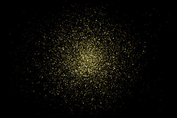 Vector gold glittering sparkle stardust background