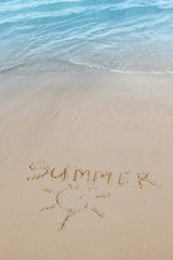 Summer on beach concept