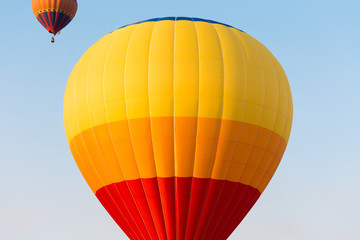 Fototapeta premium Colorful hot air balloon in the sky.