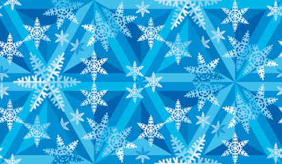 Christmas Snowflakes festive Pattern for Party and congratulation