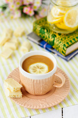 A Cup of Lemon and White Chocolate Coffee