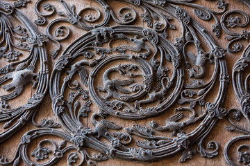 Door detail of Notre Dame de Paris